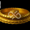 Haldi Ceremony Fiberglass Golden Haldi Urli Tub With Stool